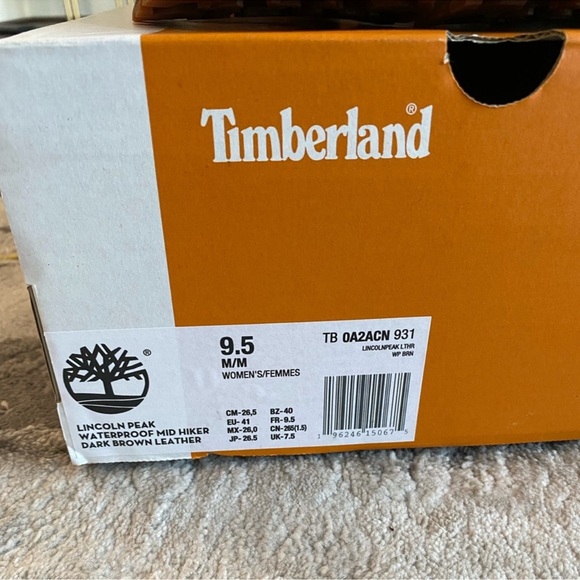 NWT Timberland Waterproof Lincoln Peak Mid Hiker Boots - Picture 9 of 9